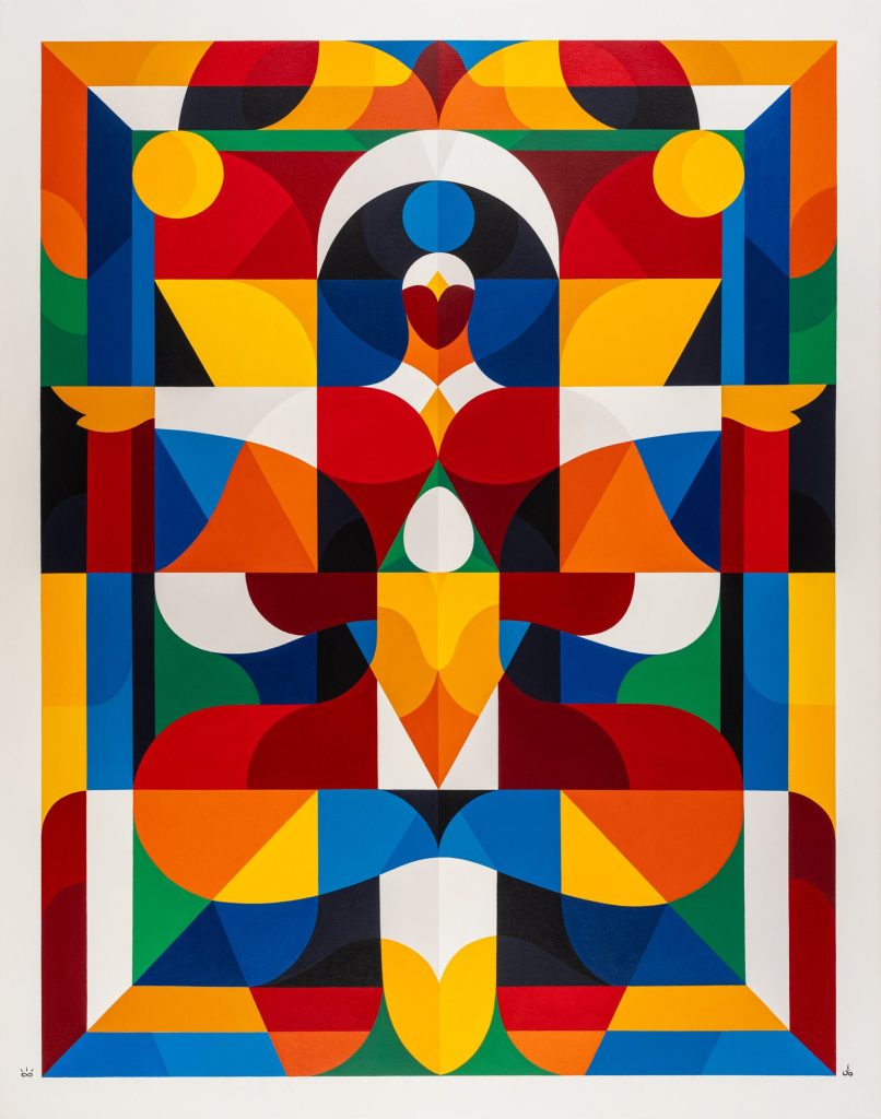 REMED, Homme Crystal Un, 2022, acrylique sur toile, 127 x 164 cm
