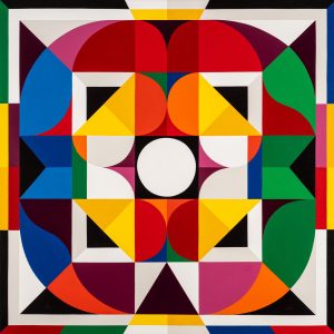 REMED, REMED Terre, 2025, acrylique sur toile, 96 x 96 cm