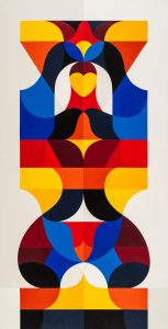 REMED, The Guardian I, 2023, acrylique sur toile, 125 x 64 cm