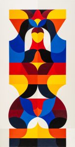 REMED, The Guardian II, 2023, acrylique sur toile, 125 x 64 cm