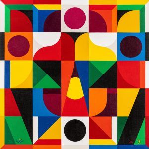 REMED, REMED Miroir, 2024, acrylique sur toile, 82 x 86 cm