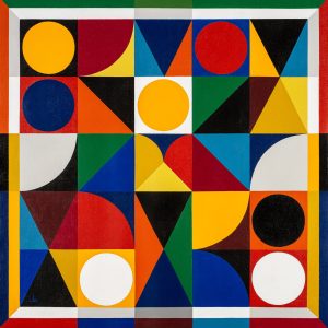 REMED, REMED Carré magique, 2024, acrylique sur toile, 82 x 82 cm